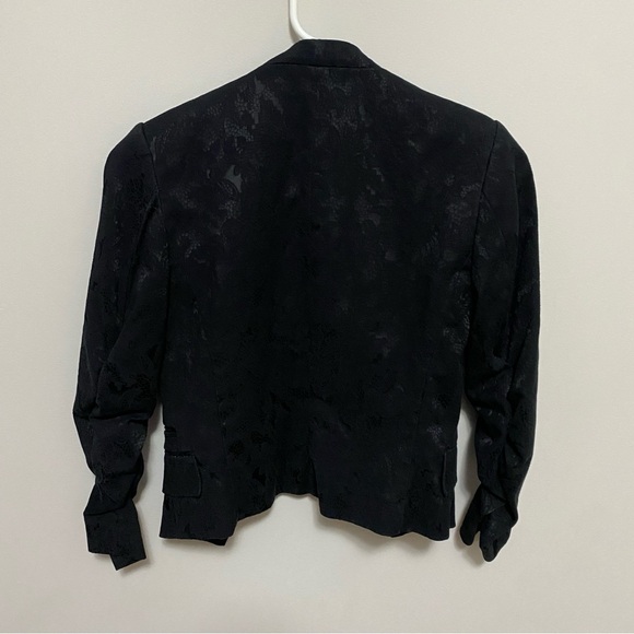 H&M Patterned Blazer Black - Size 2 - Picture 2 of 9
